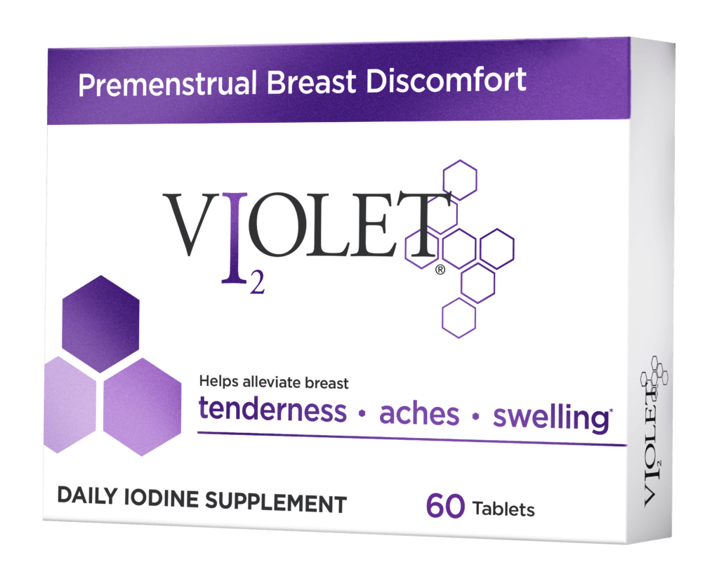 Manage Breast Pain and Tenderness with Violet Daily Iodine Supplements