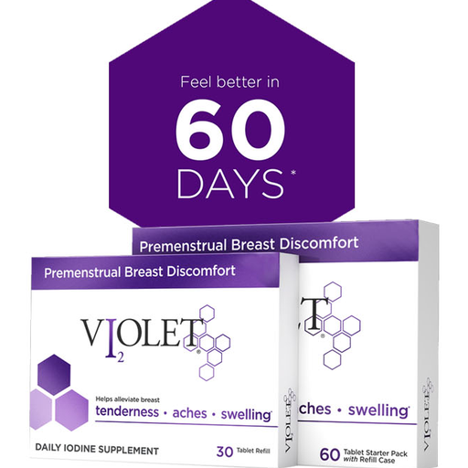 Manage Breast Pain and Tenderness with Violet Daily Iodine Supplements