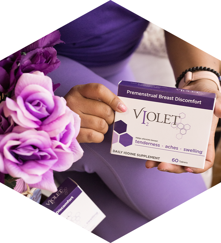 Manage Breast Pain and Tenderness with Violet Daily Iodine Supplements